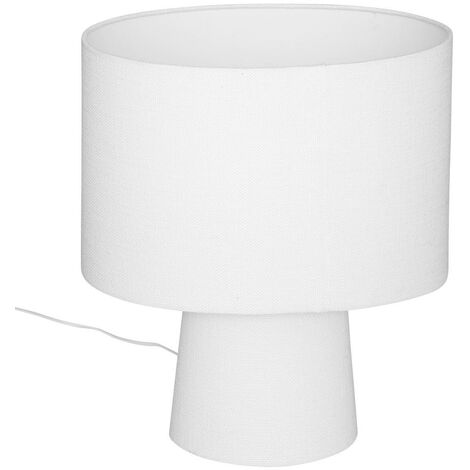 Lampada in tessuto eira h45cm bianco - Atmosphera créateur d'intérieur