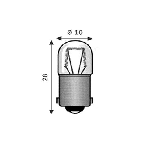 Lampada incandescenza BA9S 110/130V 10×28 mm per quadri WIM4101136