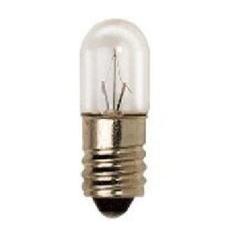 Lampada Incandescenza Tubolare Trasparente E10 24V 3W