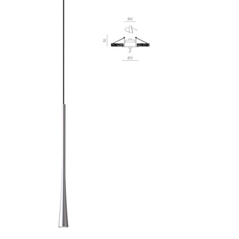 Lampada incasso gea luce dafne sp i fda1pai led argento moderno alluminio