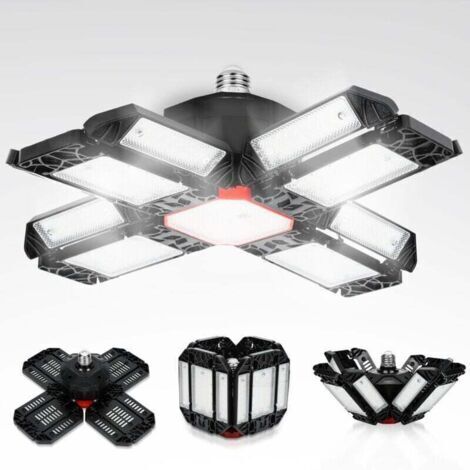 Lampada industriale a LED da 200 W, illuminazione per sala, luce per officina a 360°, luce per garage regolabile, luce da soffitto per sala espositiva