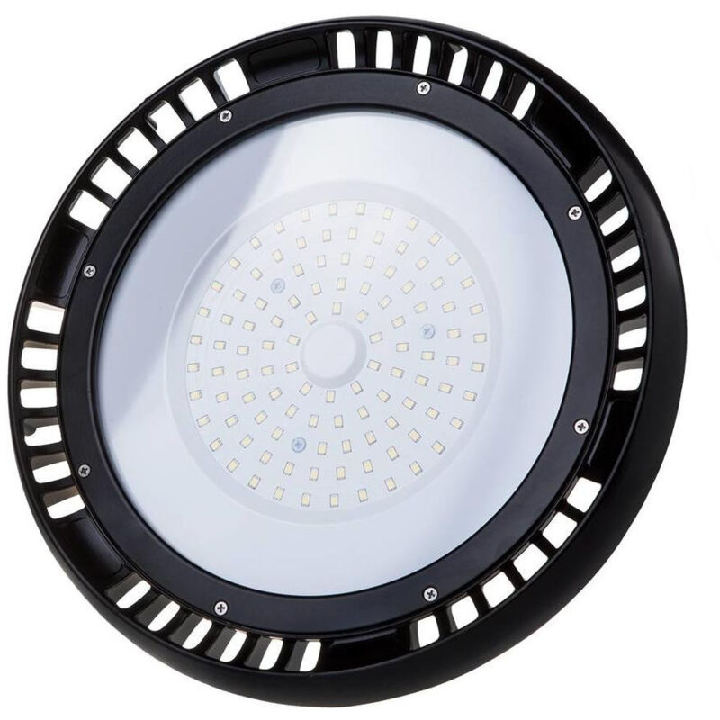 TrAdE Shop Traesio - Lampada Industriale Faretto Led High Bays 100w Gallerie Ufo 6400k Ip65 Esterno -