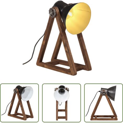 Lampada industriale -  Lampada da Scrivania 25 W Nera 30x17x40 cm E27
