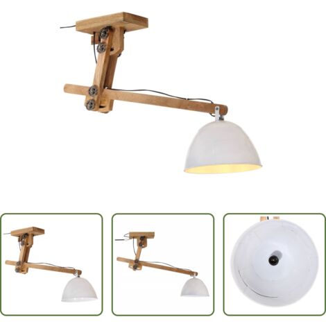 Lampada industriale -  Lampada da Soffitto 25 W Bianca 105x30x65-108cm E27