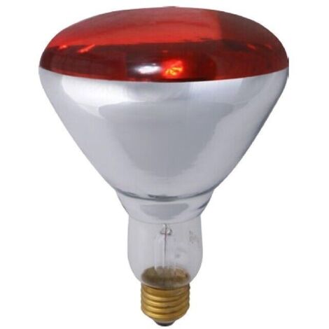 Lampada infrarossi 250w rossa e27 per riscaldare pulcini suini cuccioli cani