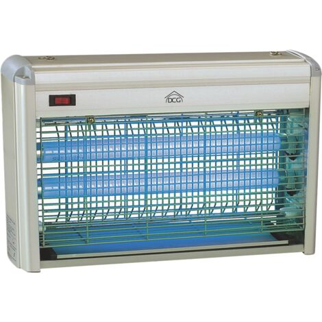 Lampada Insetticida Elettrica con 2 Tubi Fluorescenti 40W, 230V
