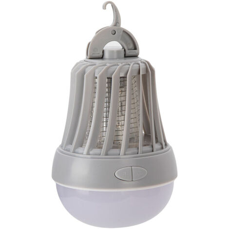 Lampada/insetticida portatile per uso interno ed esterno, 5W IPX4 (copertura 25m², batterie non incluse)