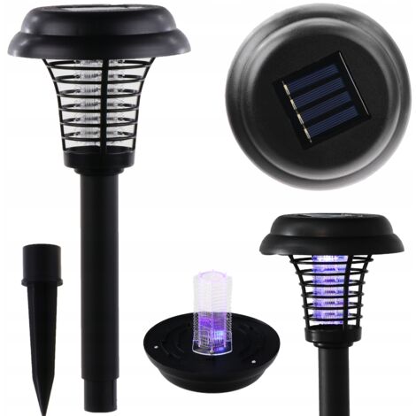 LAMPADA INSETTICIDA SOLARE DA GIARDINO PER ZANZARE