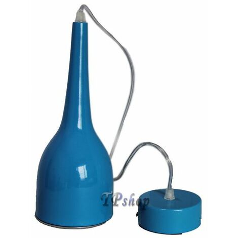 Lampada Lampadario Led Sospensione Faro 12 Led 12 Watt Blu e nero