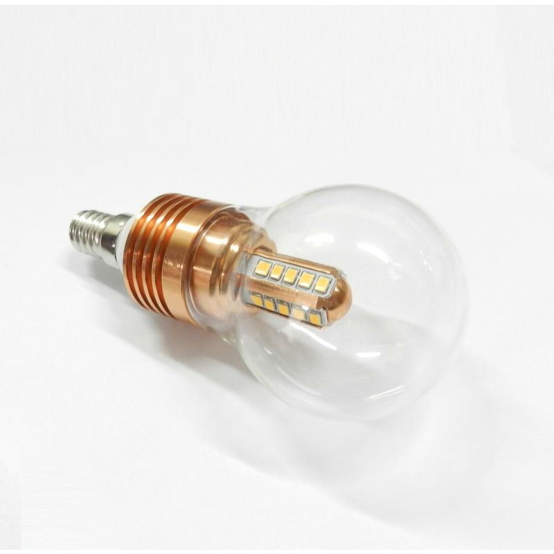 Image of Lampada lampadina 25 led 5w watt alta luminosita e27 e14 luce calda fredda pera luce: bianco caldo attacco: e14
