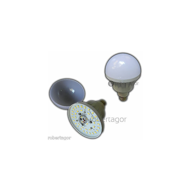 Image of Lampada lampadina bulbo a led alta luminosita 24w 36w watt e27 luce calda fredda colore luce: bianco caldo potenza: 24w