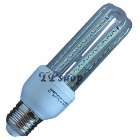 LAMPADA LAMPADINA FARETTO LED 2835 SMD 3 5 7 9 12 16 24W 6500K LUCE BIANCA E27 7 Watt