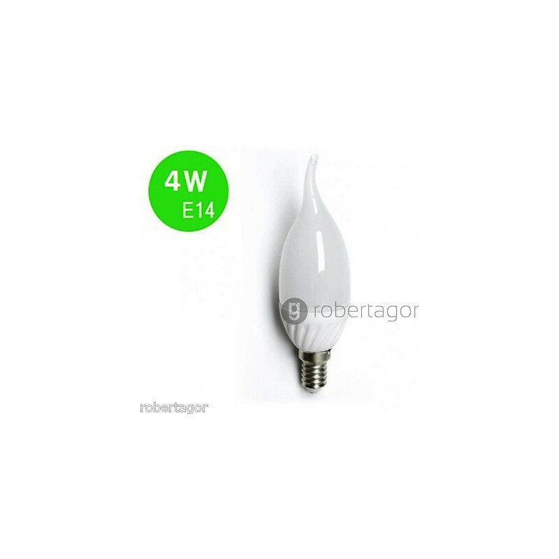 Image of Driwei - Lampada lampadina led 4w watt e14 luce bianca calda fredda fiamma in ceramica luce: bianco caldo