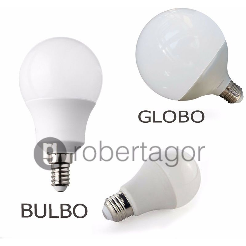 Image of Lampada lampadina led bulbo globo luce fredda naturale calda e27 e14 risparmio potenza: 24w colore: bianco freddo 6500k attacco: e27 lampada: globo