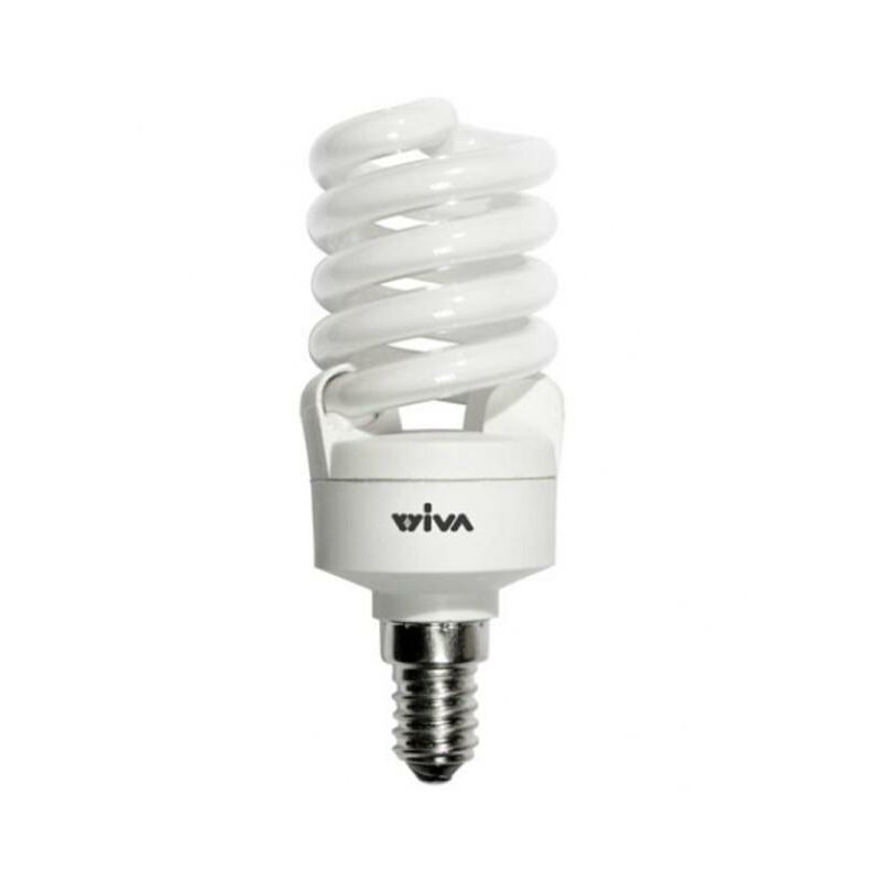 Image of Lampada lampadina spirale basso consumo risparmio energetico E14 11 watt luce bianca 6500K