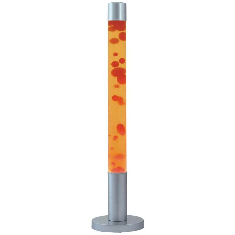 Image of Pavimento vetro lampada Dovce metallo rosso / giallo / argento Ø18,5cm h: 76 centimetri con interruttore incorporato