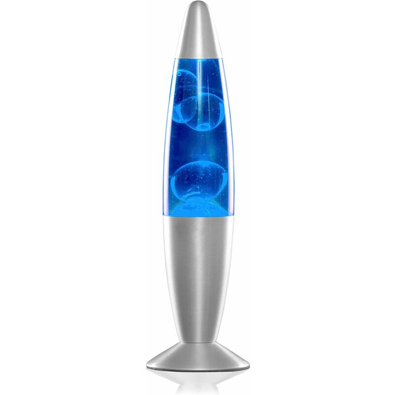 Image of Lampada Lava, Lampada Lava Rilassante, Lampade da comodino ideale per camera da letto, soggiorno, soggiorno. (Colore Blu)