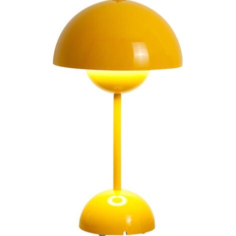 Lampada LED, 12W, E27, interruttore, acrilico, 16 x 30 cm, giallo