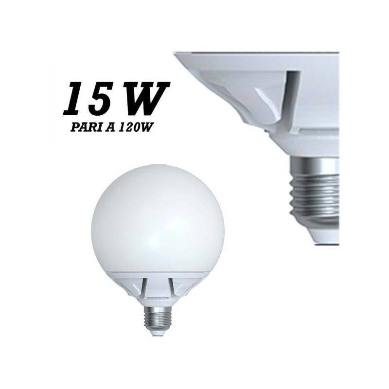 Trade Shop - Lampada Led 15w Watt E27 Bianco Caldo...