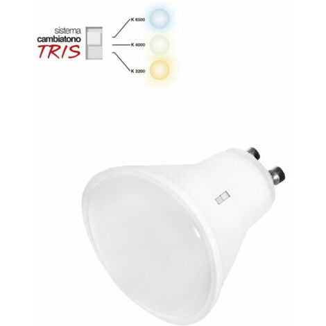 Lampada LED 7,5W GU10 Cambiatono Tricolor 220V