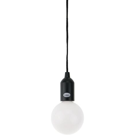 Lampada LED a batteria nero K Light