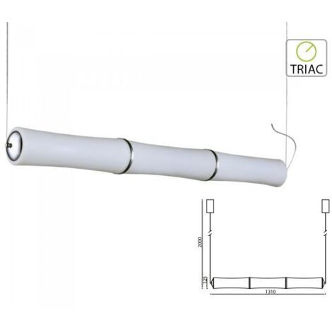 Lampada Led A Sospensione Moderno Forma 3 Canne Bambu Lunga 1310mm 52W 3000K Dimmerabile Triac Dimmer SKU-3979