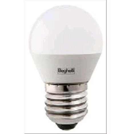 LAMPADA LED BEGHELLI Saving SFERA E14 5W Luce BIANCHISSIMA 450 Lumen