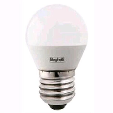 LAMPADA LED BEGHELLI Saving SFERA Smerigliata E27 5W Luce Fredda 450 Lumen