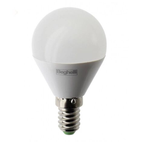 LAMPADA LED BEGHELLI SFERA E14 5W L.BIANCHISSIMA