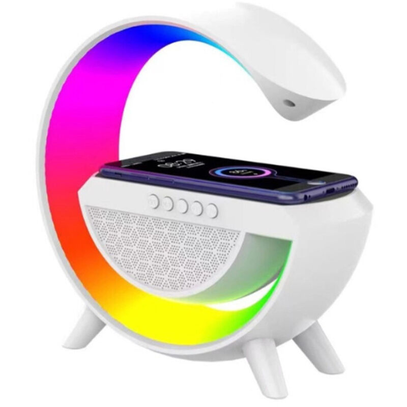 Lampe Led Chargeur Sans Fil Haut-parleur Haut-parleur Bluetooth Musique Haut-parleur
