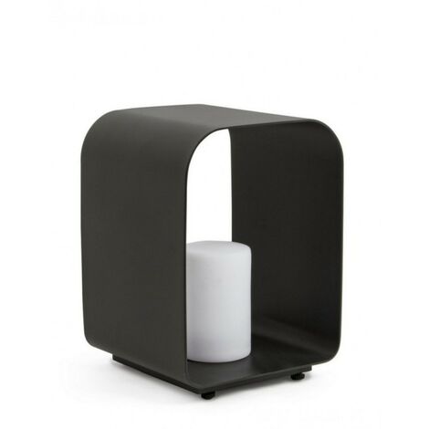 LAMPADA LED CON PORTA RIDLEY CON TELECOMANDO ANTRACITE