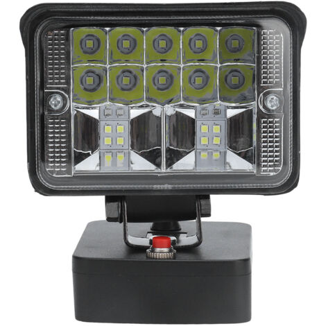 Lampada LED da 11W, 3 modalità di regolazione, protezione da bassa tensione, corpo in ABS, per esterni, compatibile con batterie al litio serie BAT da 20V.