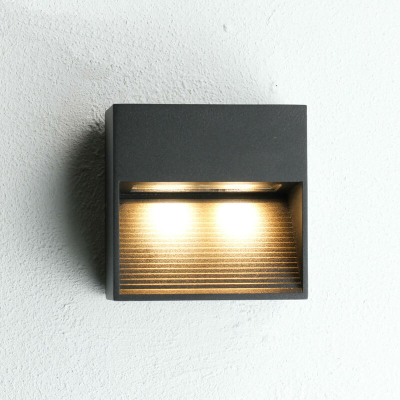 Image of Lampada da parete a muro LED 150 lm da esterno IP54 Applique dal design moderno per terrazza casa giardino - Nero