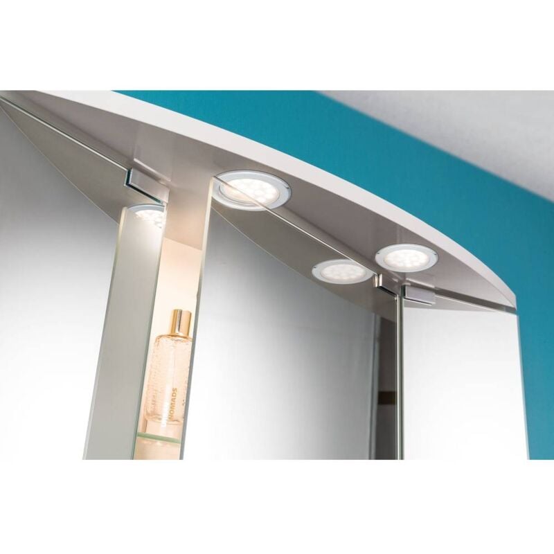99920 Lampada led da incasso Kit da 2 led (monocolore) led a montaggio fisso 5 w Cromo (lucido) - Paulmann