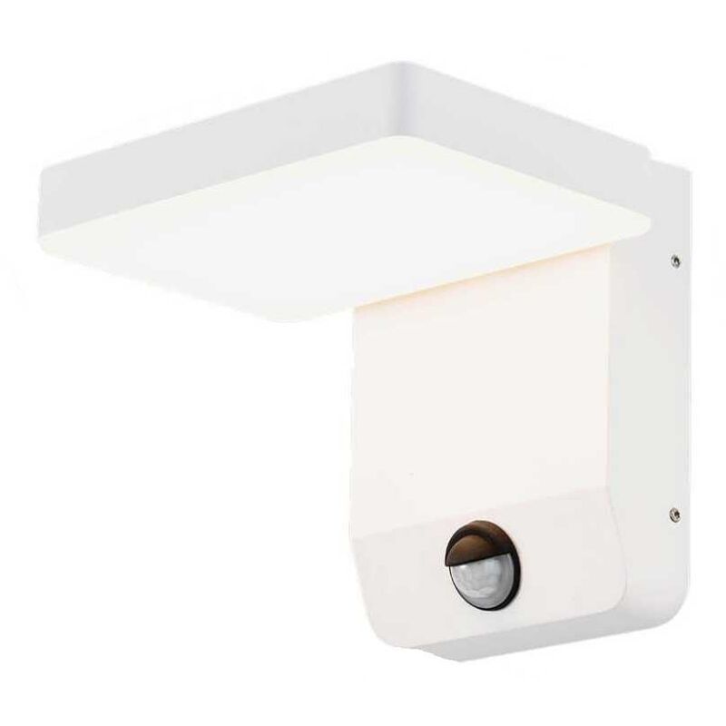 Image of VT-11020 lampada led da parete con sensore pir faro 17W 150lm/w illuminazione facciate quadrato colore bianco 3000k design moderno IP65 sku 2946