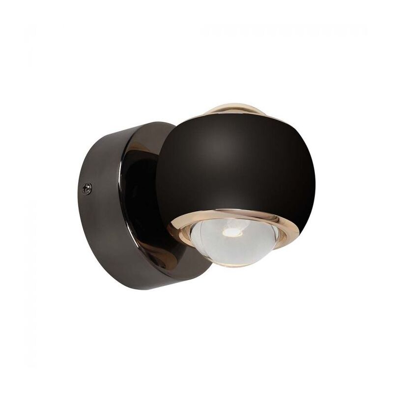 Image of V-TAC VT-7504 Lampada led da parete a sfera 10W doppio fascio luminoso applique da interno Colore Nero 3000K - 23007