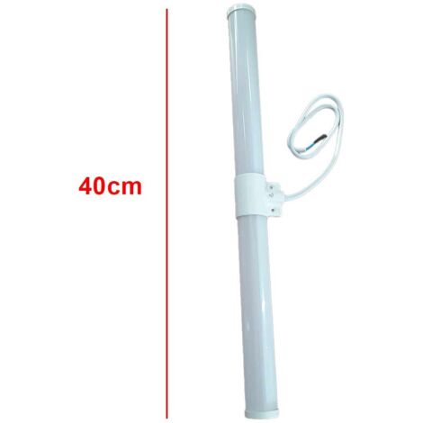 Lampada LED da Specchio Faretti Tubolare da Bagno 6W Luce 360 gradi Bianco Naturale 4200K 600lm IP44 Lunghezza 40cm