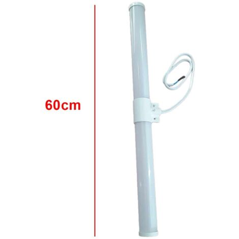 Lampada LED da Specchio Faretti Tubolare da Bagno 8W Luce 360 gradi Bianco Naturale 4200K 800lm IP44 Lunghezza 60cm