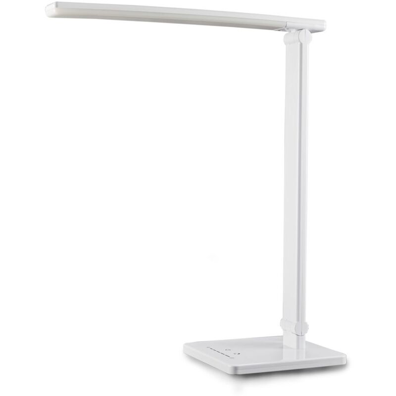 Lampade da Lettura LED Tavolo da Scrivania USB Flessibile Bianco con Interruttore Tattile 4W SMD2835 LED Luce Fredda 5000K de Enuotek