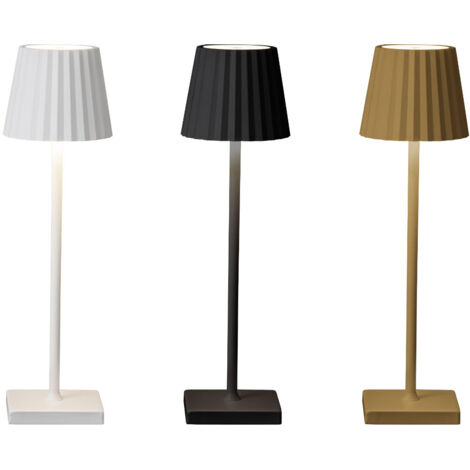 Lampada Led Da Tavolo Controllo Touch Ricaricabile Senza Fili Mod. Atmosphere, misuraLampadacoloreBianco