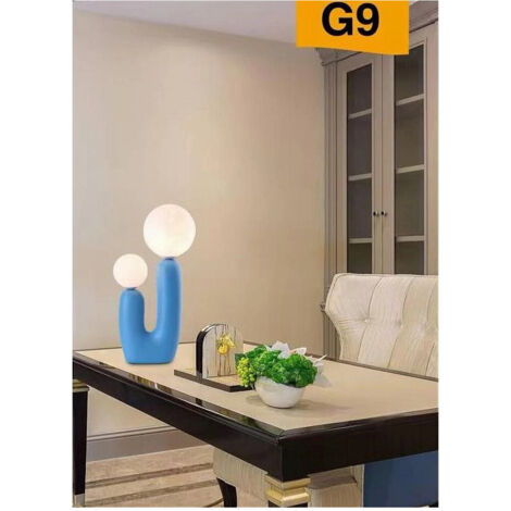 Lampada Led Da Tavolo Lume Alien Attacco 2xg9 Max 60w Ip20 Varie Colorazioni D14       Bleu