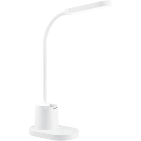 lampada led da tavolo philips "bucket" bianco 3000k