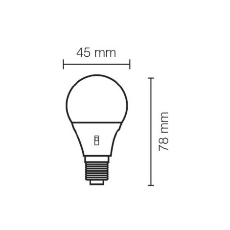 Lampada LED E14 6,5W luce naturale 4000K per ambienti domestici e commerciali STO11004/N ECO