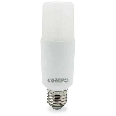 LAMPO Lampada LED E27 15W Luce fredda, 6500K, 1400 Lumen, Tubolare allungata, Apertura luce 220°, A+