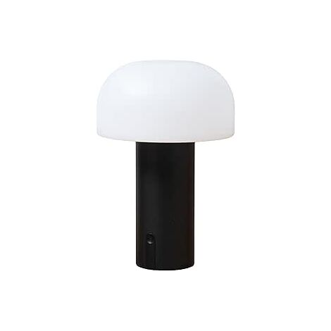 LAMPADA LED FUNGO  RICARICABILE E DIMMERABILE NERA