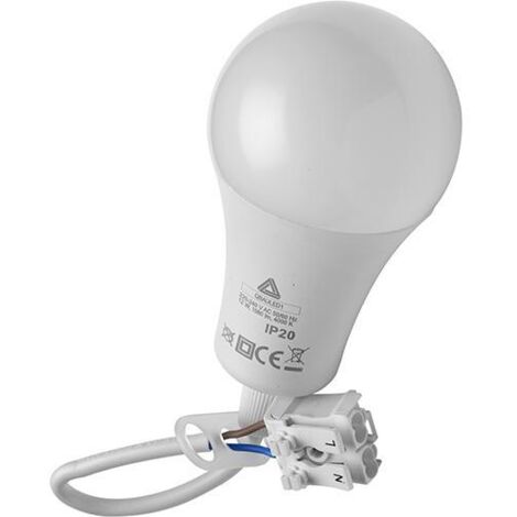 LAMPADA LED GOCCIA 12W C/MORSETTO DA CANTIERE 1080L MAURER - CF. BLISTER