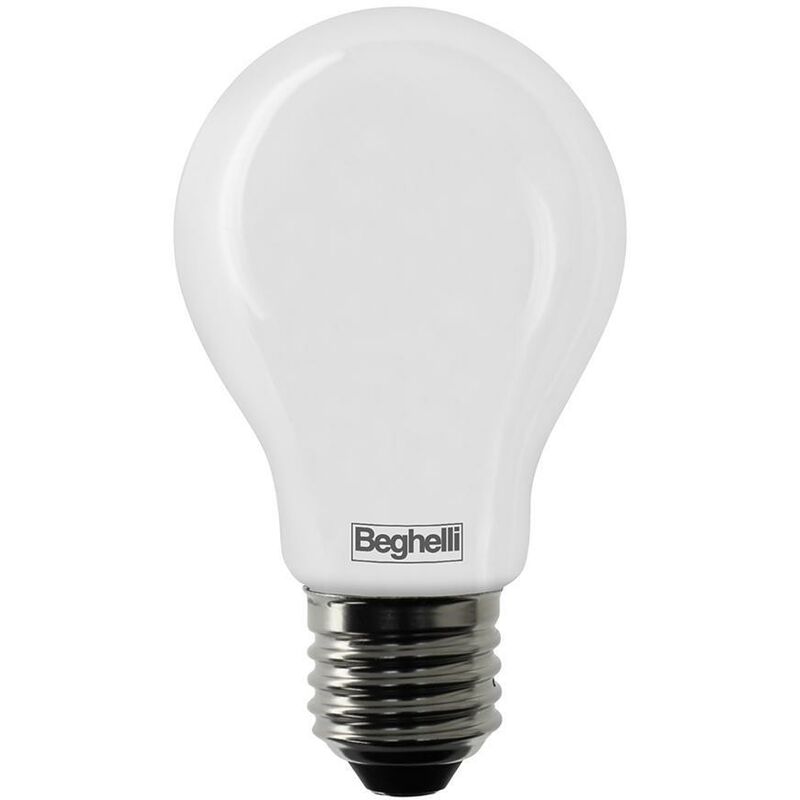 Image of Lampadina led 7w e27 6500k luce fredda goccia Beghelli 56522