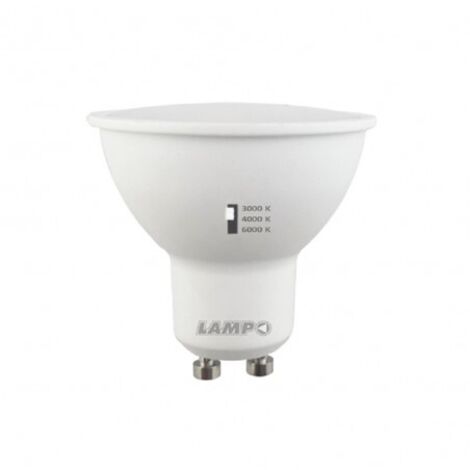 Lampada LED GU10 8W 3/4/6000K Tricolor
