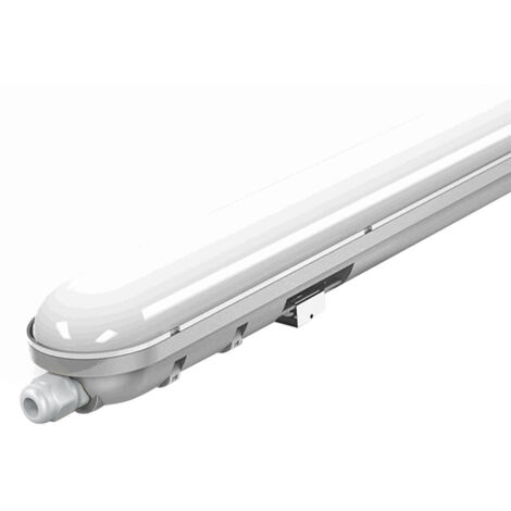 LAMPADA LED IMPERMEABILE PC/ALLUMINIO 1200MM 60W BIANCO 6000K                                            - Luce FREDDA