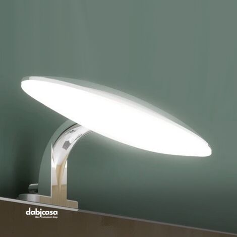 LAMPADA LED IN ABS PER SPECCHIO DA BAGNO FILO,BISELLATO E SU PANNELLO L 20 CM
